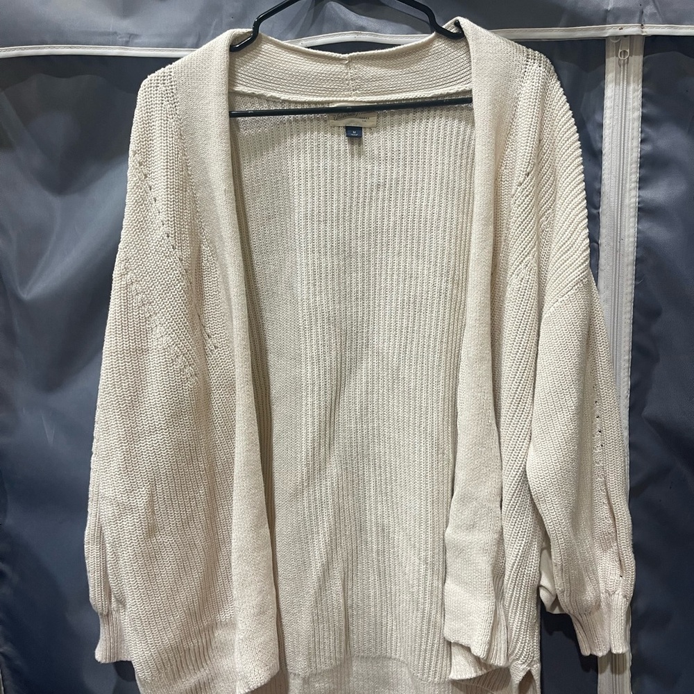 Universal Thread Cream Open-Front Cardigan